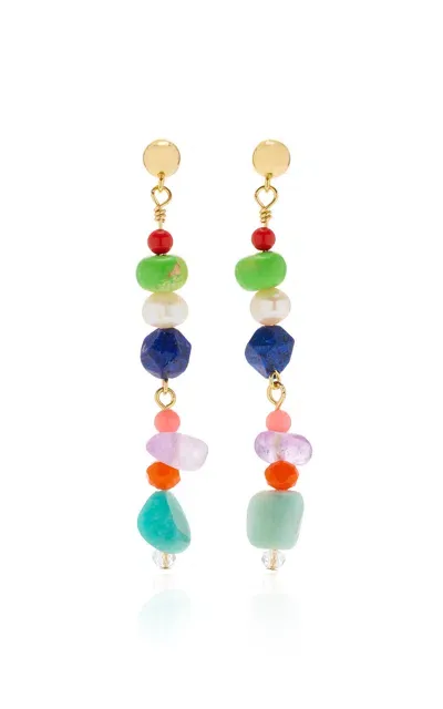 Anni Lu Rock My World 18k Gold-plated  Multi-stone Earrings