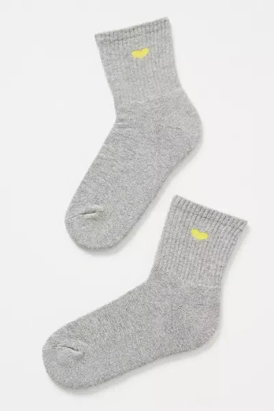 Anthropologie Athletic Bow Socks In Grey