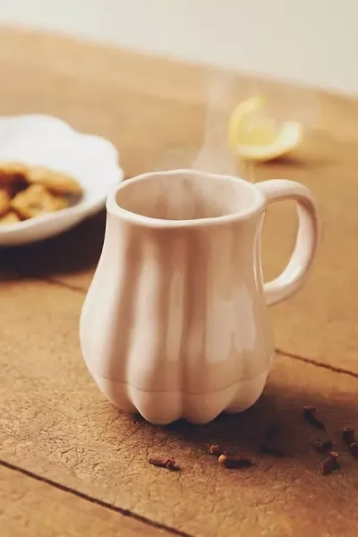 Anthropologie Cindy Pumpkin Mug In Neutral