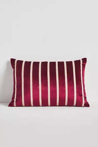 Anthropologie Corinn Pillow In Red