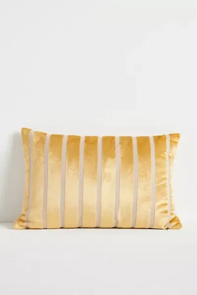 Anthropologie Corinn Pillow In Gold