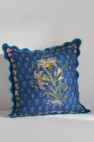 Anthropologie Eudora Pillow In Blue