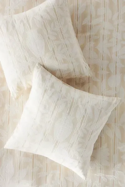 Anthropologie Paloma Matelassé Euro Sham In White