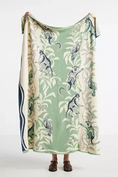 Anthropologie Sonnie Throw Blanket In Multi