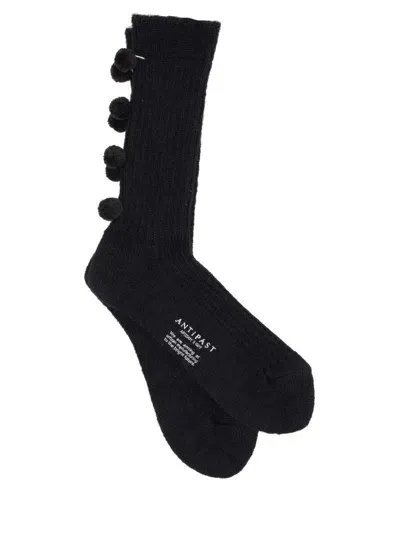 Antipast Socks Knitted Black In Multicolor