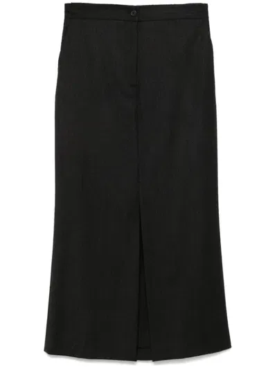 Antonelli Indo Maxi Skirt In Grey