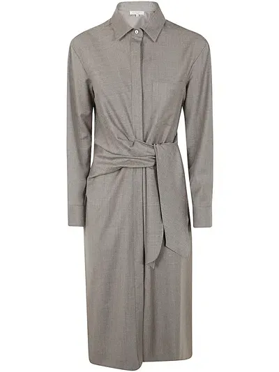 Antonelli Ladispoli Shirt Dress In Grey