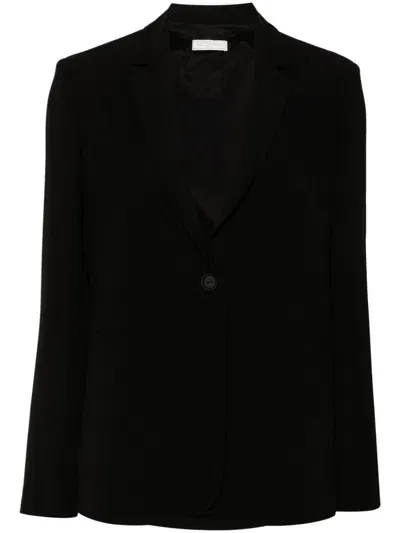 Antonelli Einreihiger Blazer Aus Krepp In Black