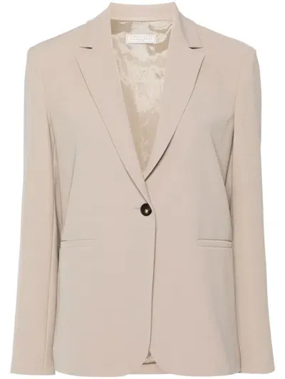 Antonelli Single-breasted Blazer In Neutrals