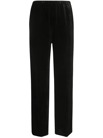 Antonelli Tazio Without Gap Wide Leg Elastic Waist Trousers In Black