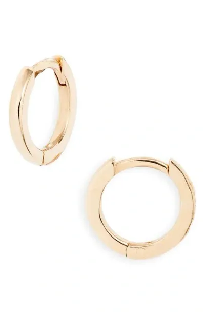 Anzie Classique Clicker Huggie Hoop Earrings In Gold