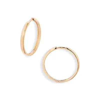 Anzie Classique Large Hoop Earrings In Gold