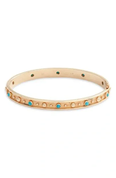 Anzie Dew Drop Méditerranée Bangle Bracelet In Turquoise/aqua