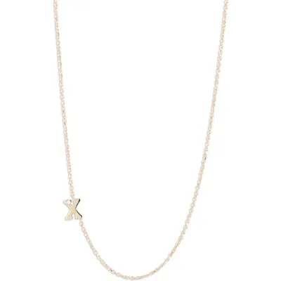 Anzie Diamond Initial Necklace In X