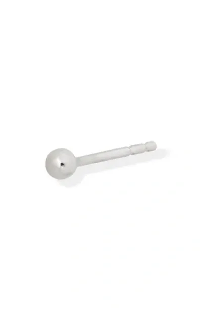 Anzie Single Ball Stud Earring In White