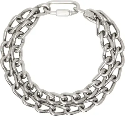 Apartment 1007 Silver #2/0 Machine Chain Double Necklace