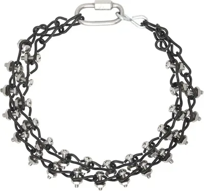 Apartment 1007 Ssense Exclusive Silver & Black #14 Jack Double Necklace