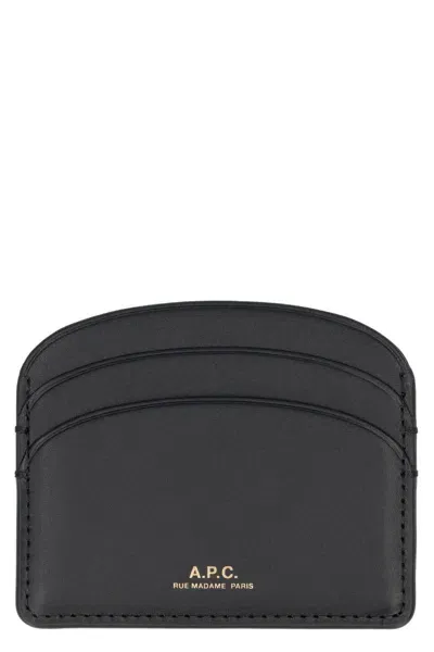 Apc A. P.c. Demi Lune Card Holder In Black