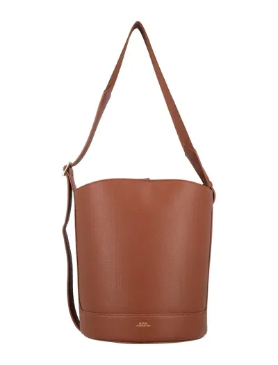 Apc Ana Bucket Bag In Hazelnut