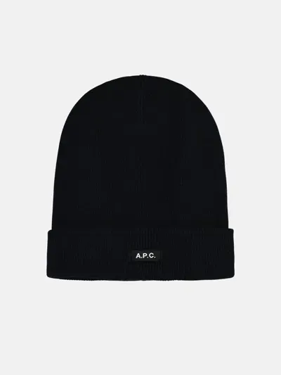 Apc 'autumn' Navy Wool Beanie