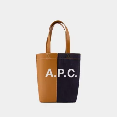 Apc A.p.c. Axel Tote Bag In Brown