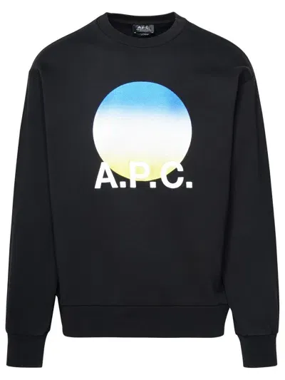 Apc A.p.c. Black Cotton Sweatshirt