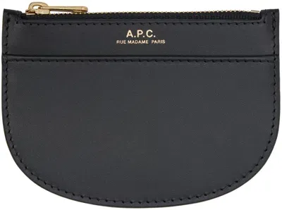 Apc Black Demi-lune New Card Holder In Lzz Black