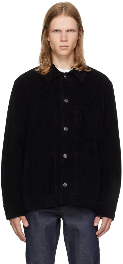 Apc Black Emile Jacket In Lzz Black