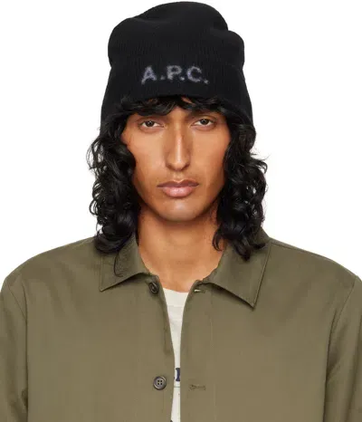 Apc Black Harry Beanie In Lzz Black