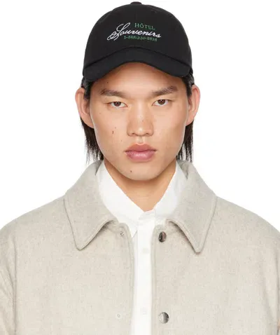 Apc Black Jjjjound Edition 'hôtel Souvenirs' Cap In Lzz Black