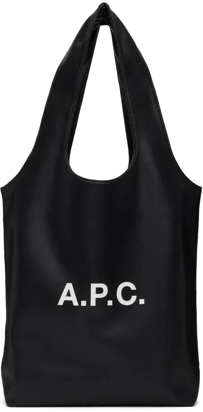 Apc Black Ninon Small Tote In Lzz Black