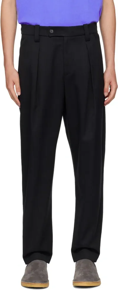 Apc Black Renato Trousers In Lzz Black