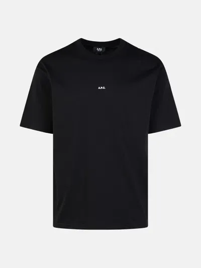 Apc Kids' 'boxy' Black Cotton T-shirt