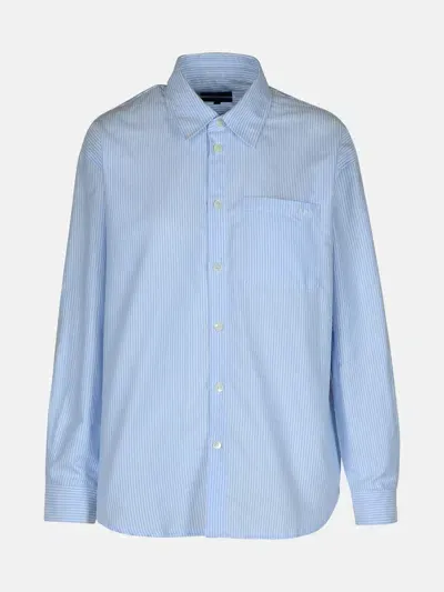 Apc 'boyfriend' Light Blue Cotton Shirt