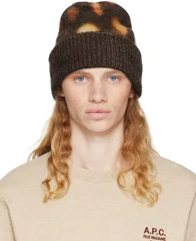 Apc Brown Tame Impala Edition Tail Beanie In Saa Multicolore