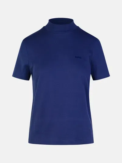 Apc 'caroll' Navy Cotton T-shirt