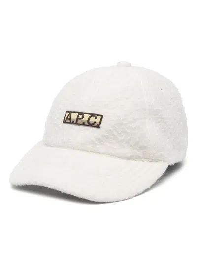 Apc A.p.c. Casquette Charlie Polaire In Aac Off White