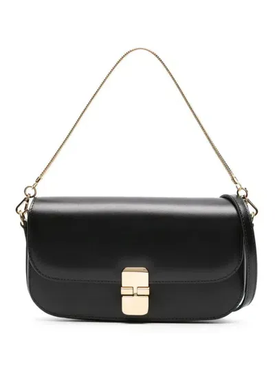 Apc A.p.c. Clutch Grace Chaine Bags In Black