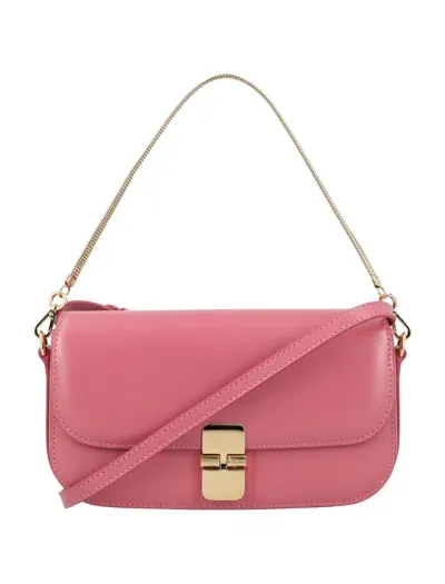 Apc A.p.c. Clutch Grace With Chain In Pink