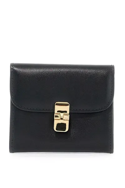 Apc A.p.c. Compact Grace Wallet In Black