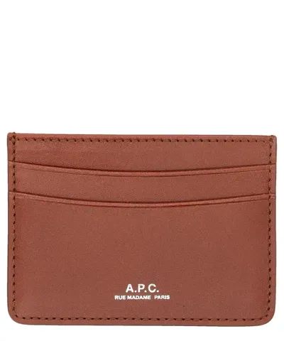 Apc Credit Card Holder In Brown