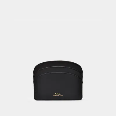 Apc A.p.c. Demi-lune Card Holder In Black