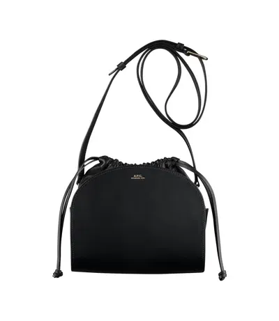 Apc Demi Lune Pochon Crossbody Bag In Black