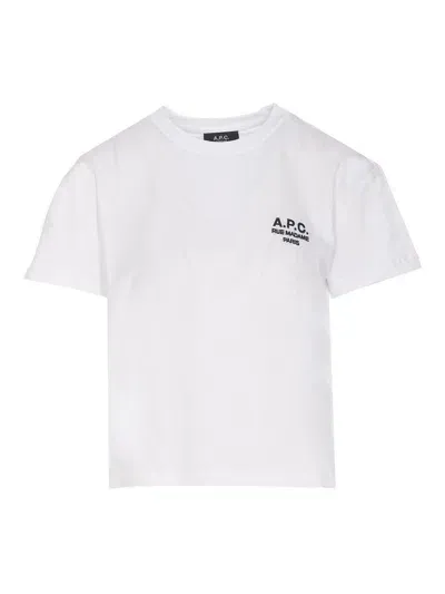 Apc Gray Denise T-shirt In Blanco