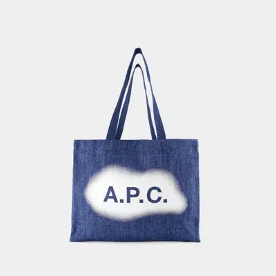 Apc Diane Tote Bag - A.p.c - Cotton - Blue