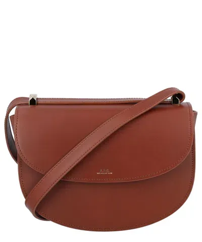 Apc Genève Crossbody Bag In Brown