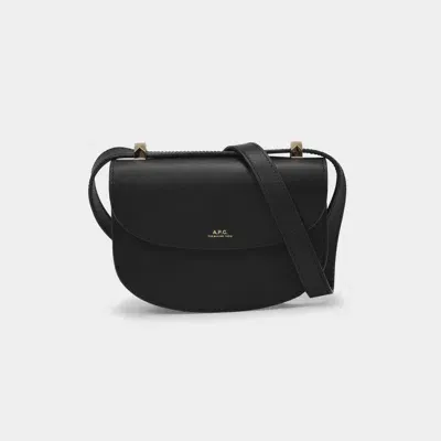 Apc A.p.c. Geneve Mini Hobo Bag In Black