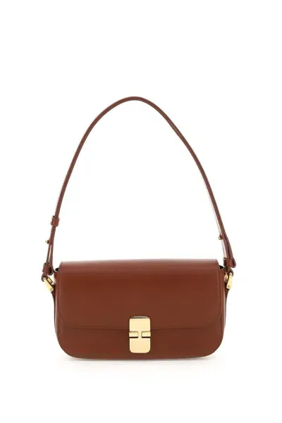 Apc A.p.c. Grace Baguette Bag Women In Brown