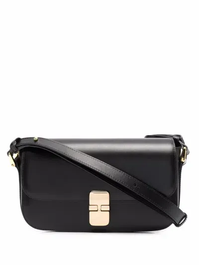 Apc Grace Baguette Bag Woman Black Ikn Leather