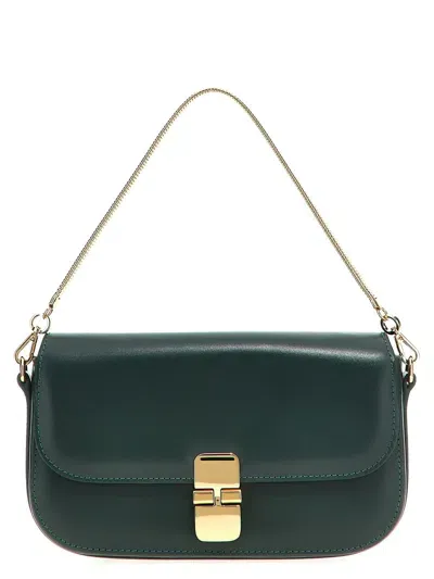 Apc A.p.c. 'grace Chaine' Clutch In Green